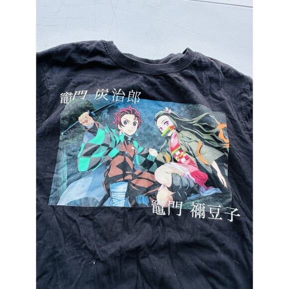 Demon Slayer Shirt Tanjiro & Nezuko Long Sleeve Unisex Size M Anime Tee Manga - Picture 1 of 6